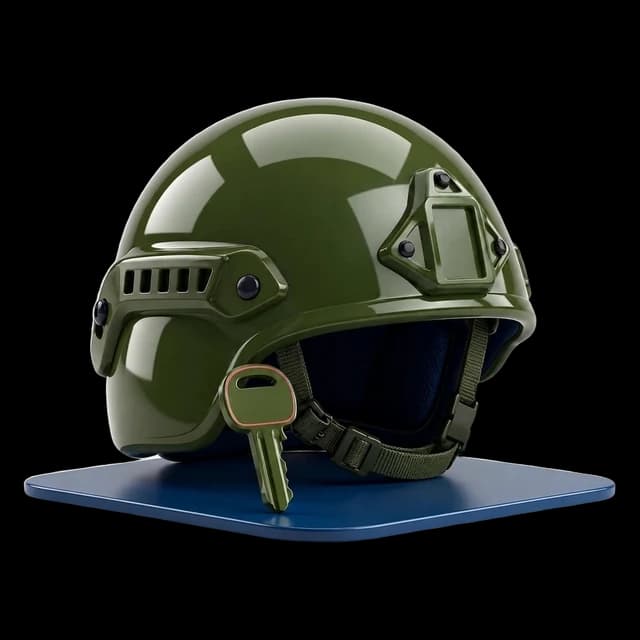 Helm mit Schlüssel, Beispielgrafik