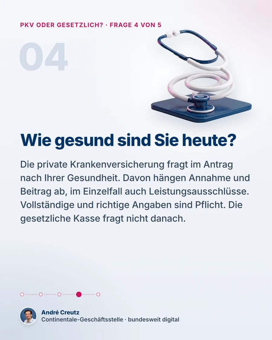 Dokumentseite 5 von 6: Wie gesund sind Sie heute?